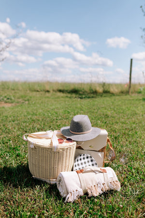 Picnic Blanket with Harness - Beige