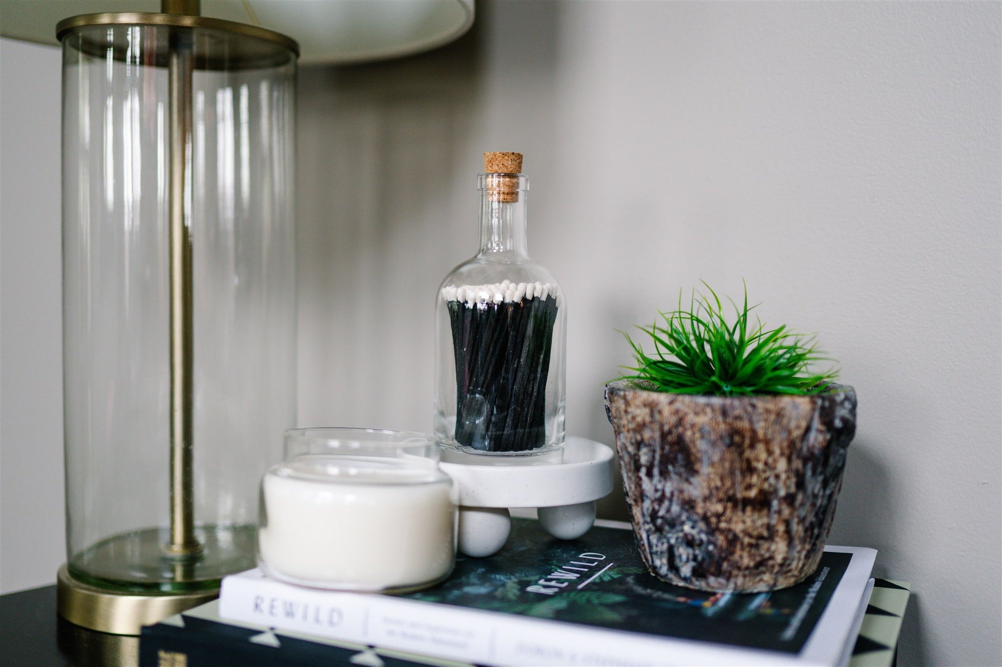 Glass Bottle Safety Matches-Candle Light