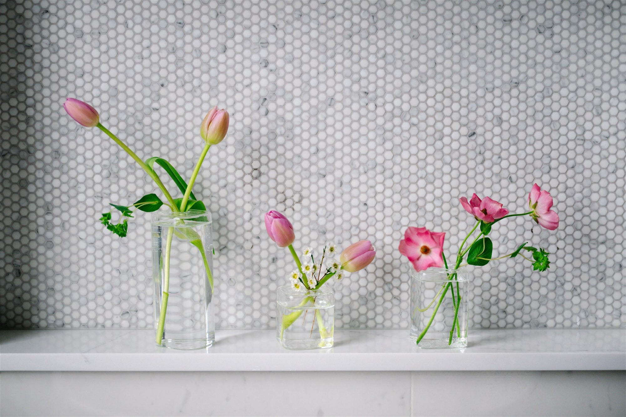 Cube Glass Modern Clear Flower Vase