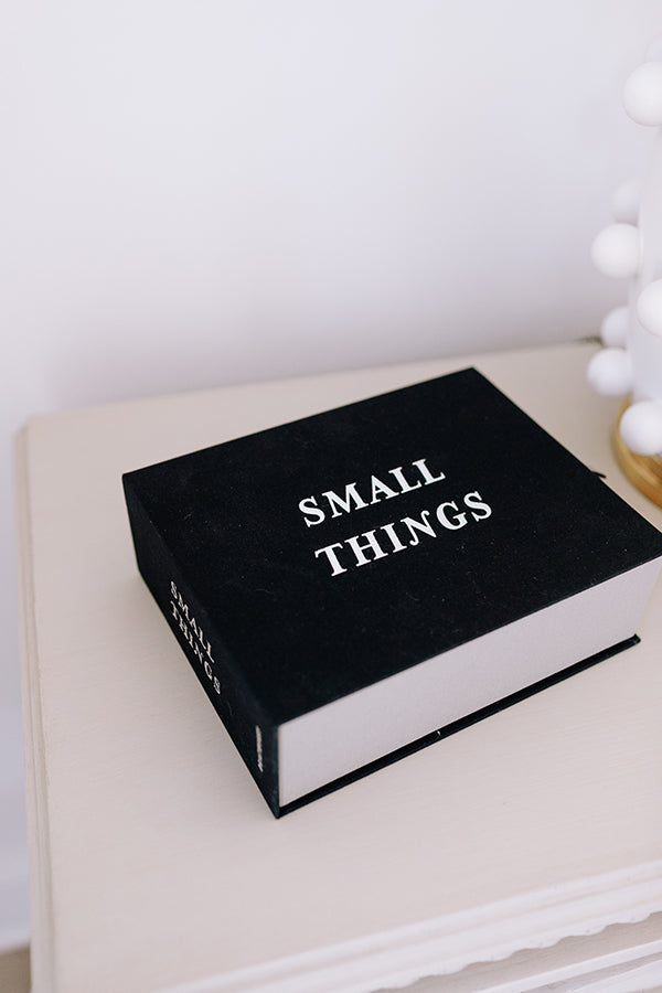 Small Things Black Storage Box