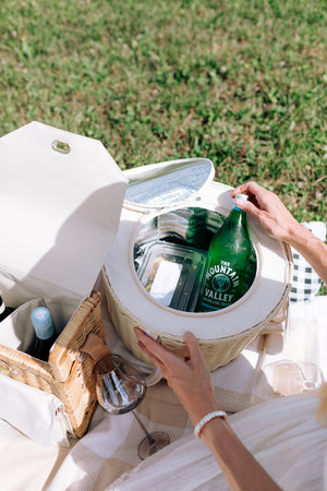 Round Picnic Basket Cooler