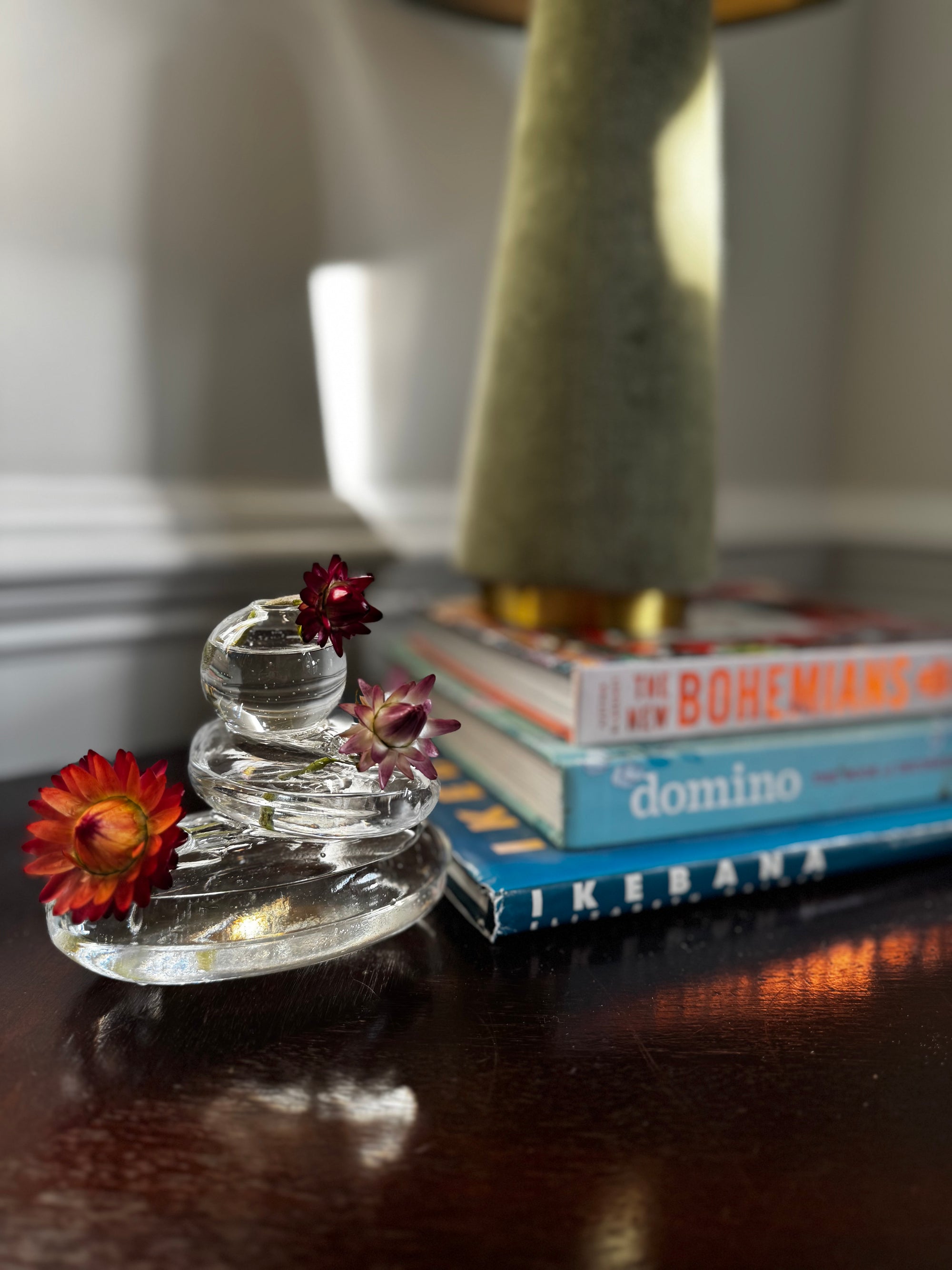 Rockpile Glass Modern Clear Flower Vase