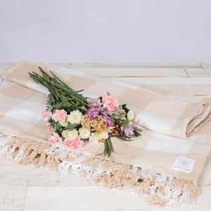 Picnic Blanket with Harness - Beige