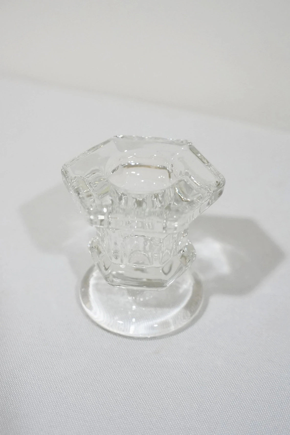 Clear Glass Taper Candle Holders